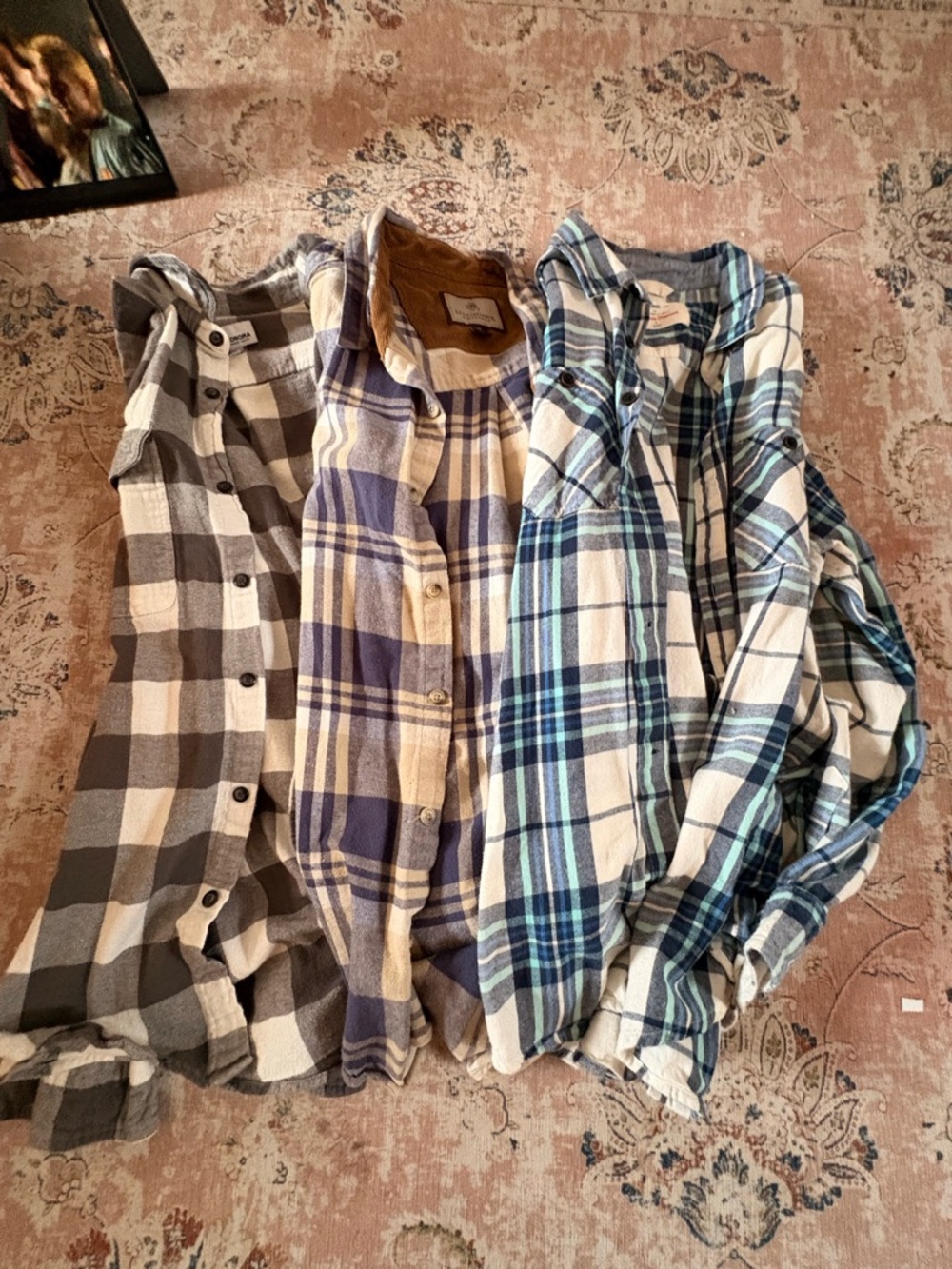 RedHead, Sonoma, Legendary Whitehead Plaid Flannel Shirt in Gray, Cream & Taupe